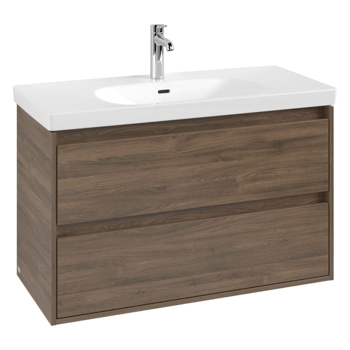 Villeroy & Boch Skyla Waschtisch mit Unterschrank 100 cm, 2 Auszüge