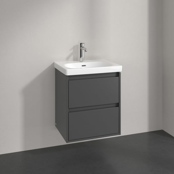 Villeroy & Boch Skyla Waschtisch mit Unterschrank 55 cm, 2 Auszüge
