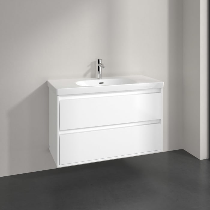 Villeroy & Boch Skyla Waschtisch mit Unterschrank 100 cm, 2 Auszüge