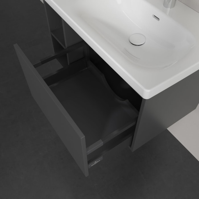 Villeroy & Boch Skyla Waschtisch mit Unterschrank 80 cm, 1 Auszug, Stauraum links