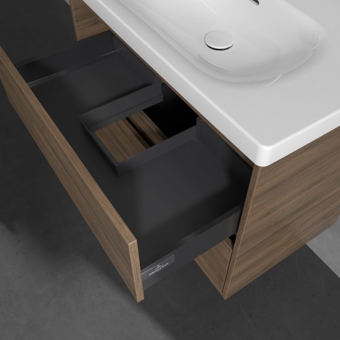 Villeroy & Boch Skyla Waschtisch mit Unterschrank 80 cm, 2 Auszüge