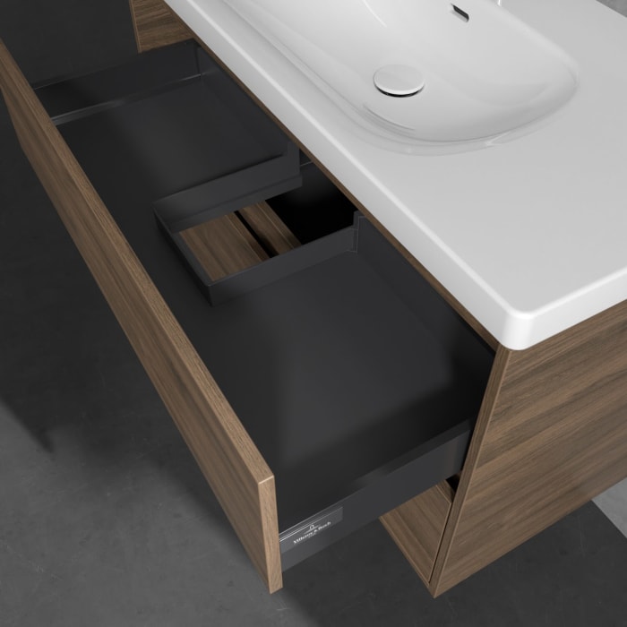 Villeroy & Boch Skyla Waschtisch mit Unterschrank 100 cm, 2 Auszüge