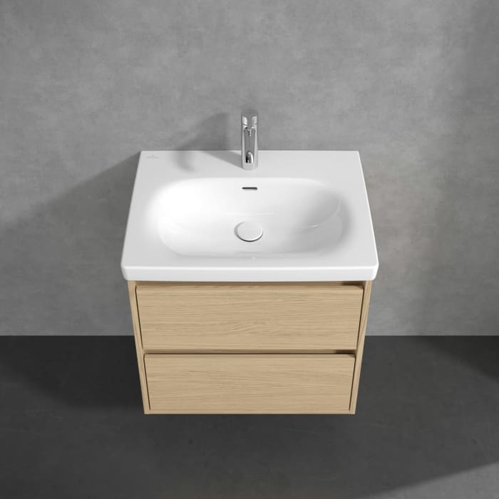 Villeroy & Boch Skyla Waschtisch mit Unterschrank 65 cm, 2 Auszüge