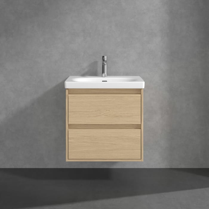 Villeroy & Boch Skyla Waschtisch mit Unterschrank 65 cm, 2 Auszüge