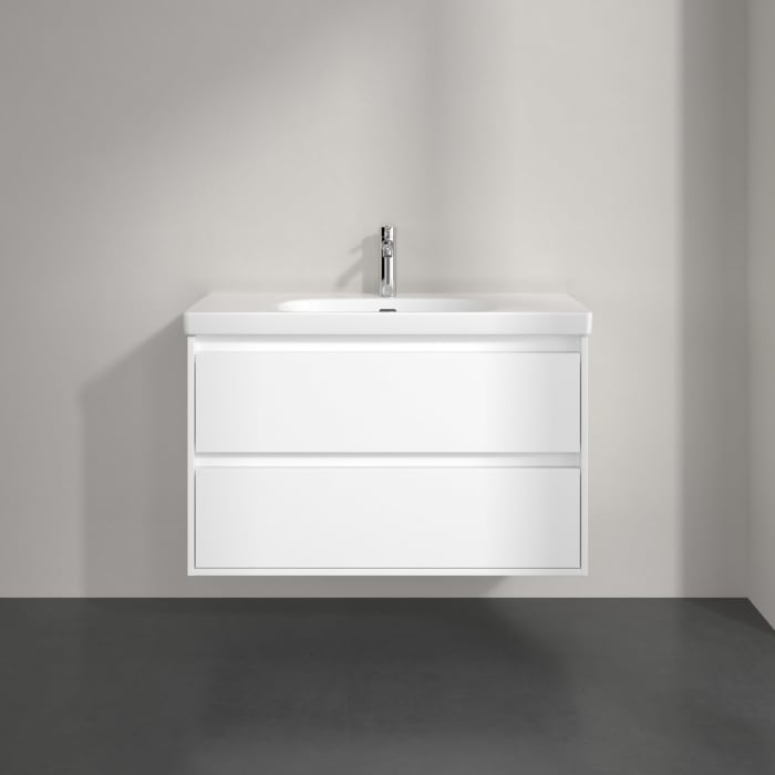 Villeroy & Boch Skyla Waschtisch mit Unterschrank 100 cm, 2 Auszüge
