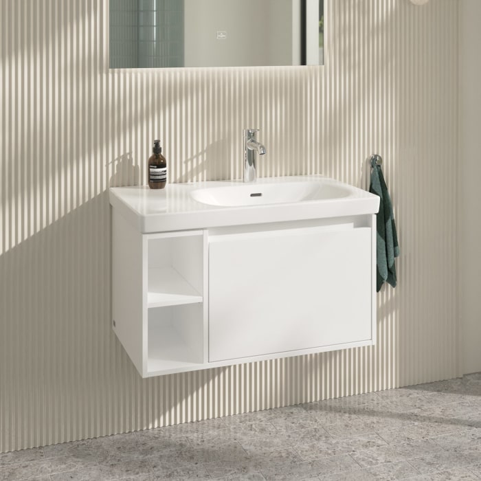 Villeroy & Boch Skyla Waschtischunterschrank 77,2 x 43,6 cm, 1 Auszug, Stauraum links