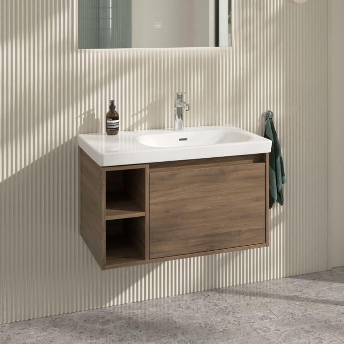 Villeroy & Boch Skyla Waschtischunterschrank 77,2 x 43,6 cm, 1 Auszug, Stauraum links