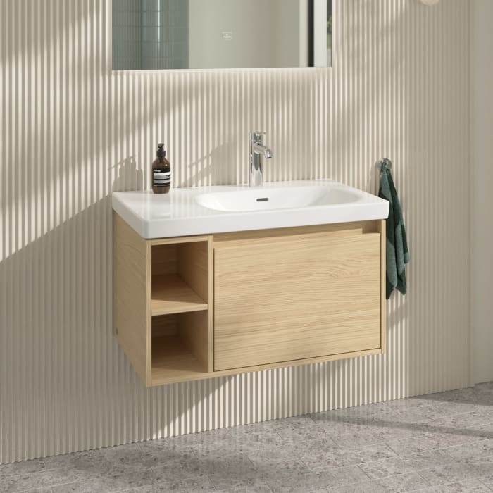 Villeroy & Boch Skyla Waschtischunterschrank 77,2 x 43,6 cm, 1 Auszug, Stauraum links