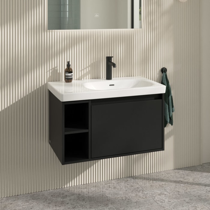 Villeroy & Boch Skyla Waschtischunterschrank 77,2 x 43,6 cm, 1 Auszug, Stauraum links