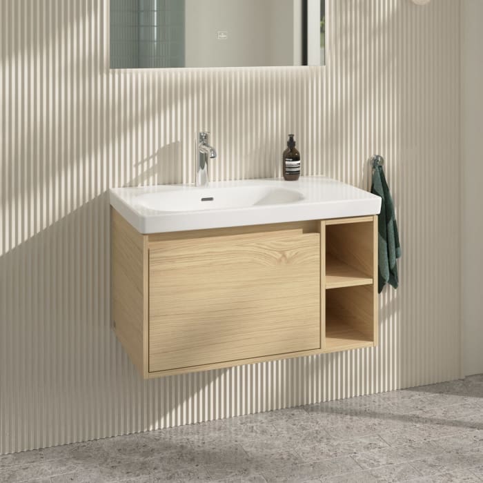 Villeroy & Boch Skyla Waschtischunterschrank 77,2 x 43,6 cm, 1 Auszug, Stauraum rechts