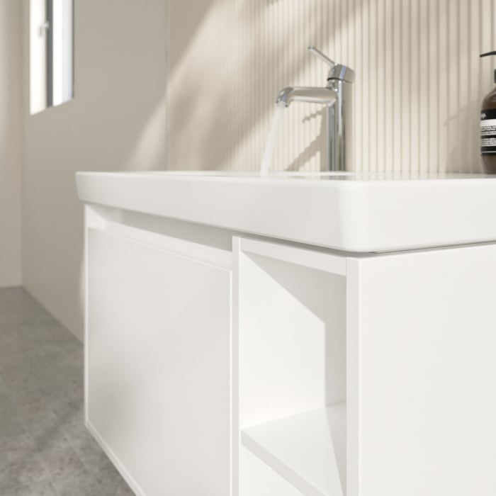 Villeroy & Boch Skyla Waschtischunterschrank 77,2 x 43,6 cm, 1 Auszug, Stauraum rechts