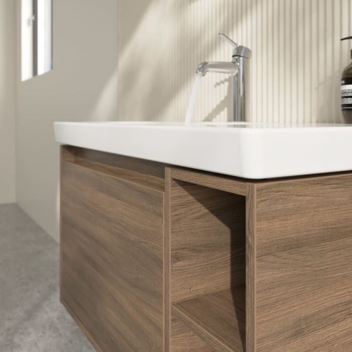 Villeroy & Boch Skyla Waschtischunterschrank 77,2 x 43,6 cm, 1 Auszug, Stauraum rechts