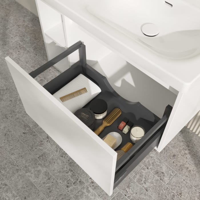 Villeroy & Boch Skyla Waschtischunterschrank 77,2 x 43,6 cm, 1 Auszug, Stauraum links