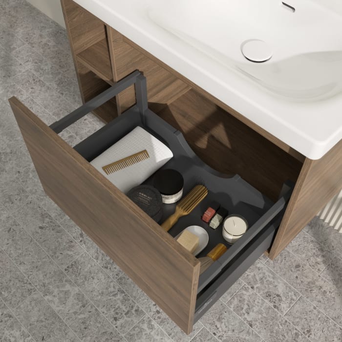 Villeroy & Boch Skyla Waschtischunterschrank 77,2 x 43,6 cm, 1 Auszug, Stauraum links