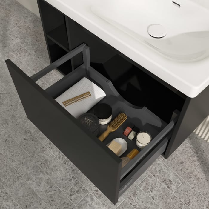 Villeroy & Boch Skyla Waschtischunterschrank 77,2 x 43,6 cm, 1 Auszug, Stauraum links
