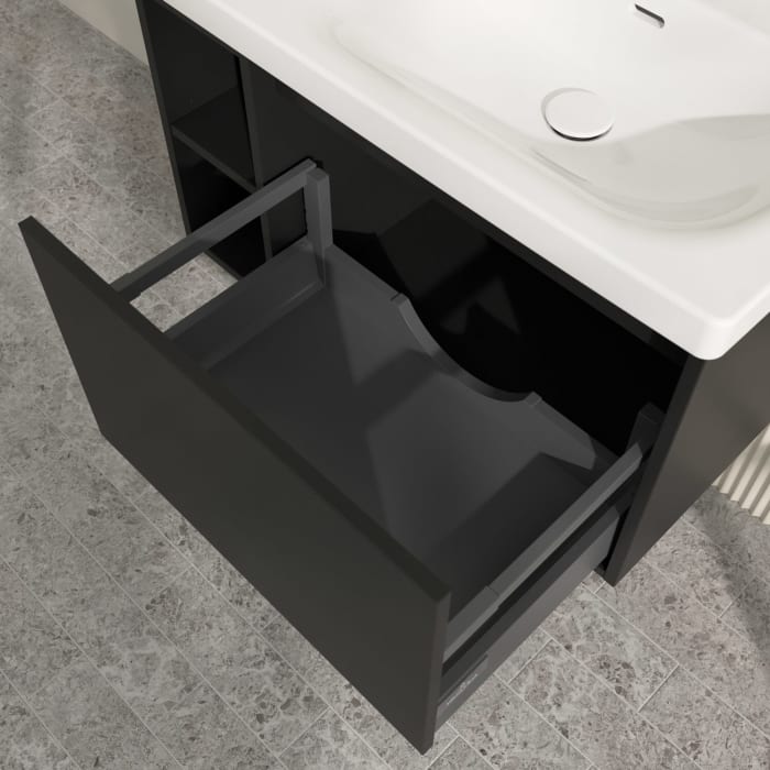 Villeroy & Boch Skyla Waschtischunterschrank 77,2 x 43,6 cm, 1 Auszug, Stauraum links