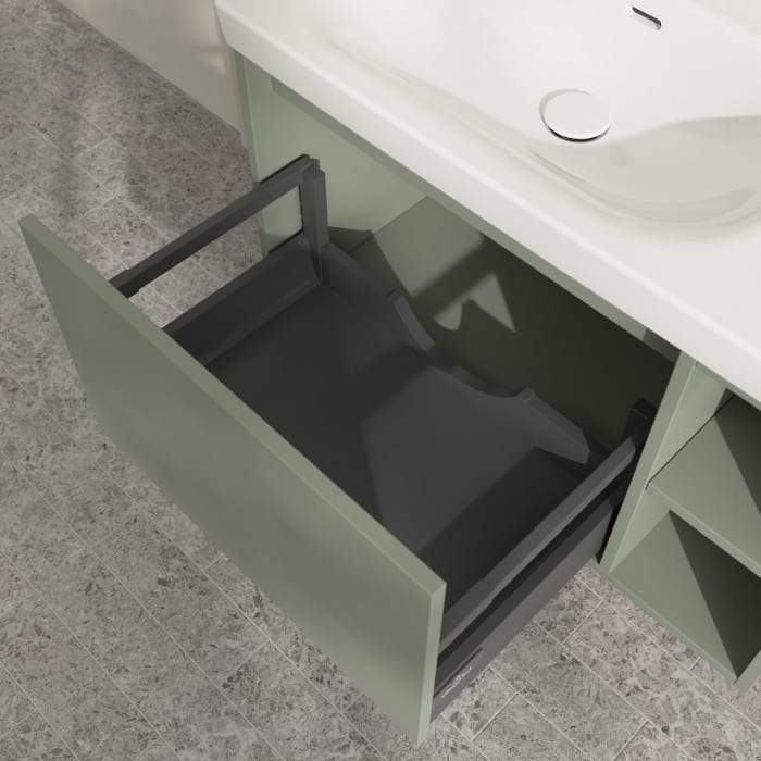 Villeroy & Boch Skyla Waschtischunterschrank 77,2 x 43,6 cm, 1 Auszug, Stauraum rechts