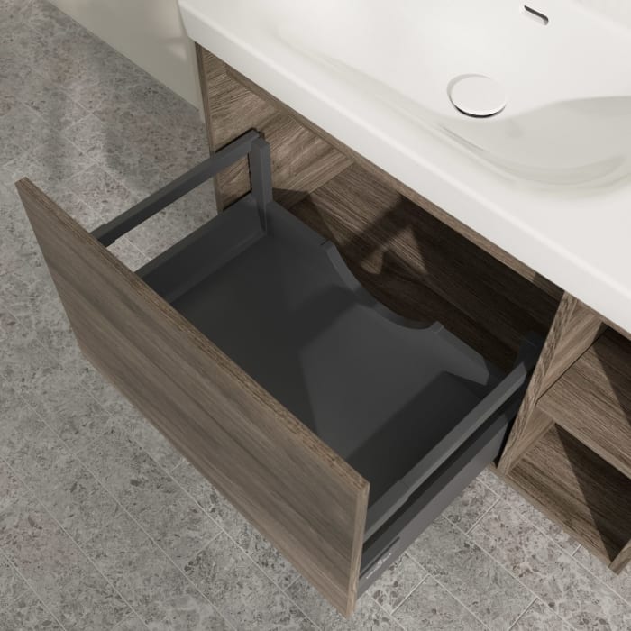 Villeroy & Boch Skyla Waschtischunterschrank 77,2 x 43,6 cm, 1 Auszug, Stauraum rechts