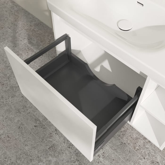 Villeroy & Boch Skyla Waschtischunterschrank 77,2 x 43,6 cm, 1 Auszug, Stauraum rechts