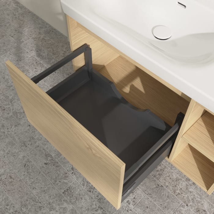 Villeroy & Boch Skyla Waschtischunterschrank 77,2 x 43,6 cm, 1 Auszug, Stauraum rechts