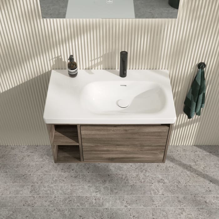 Villeroy & Boch Skyla Waschtischunterschrank 77,2 x 43,6 cm, 1 Auszug, Stauraum links