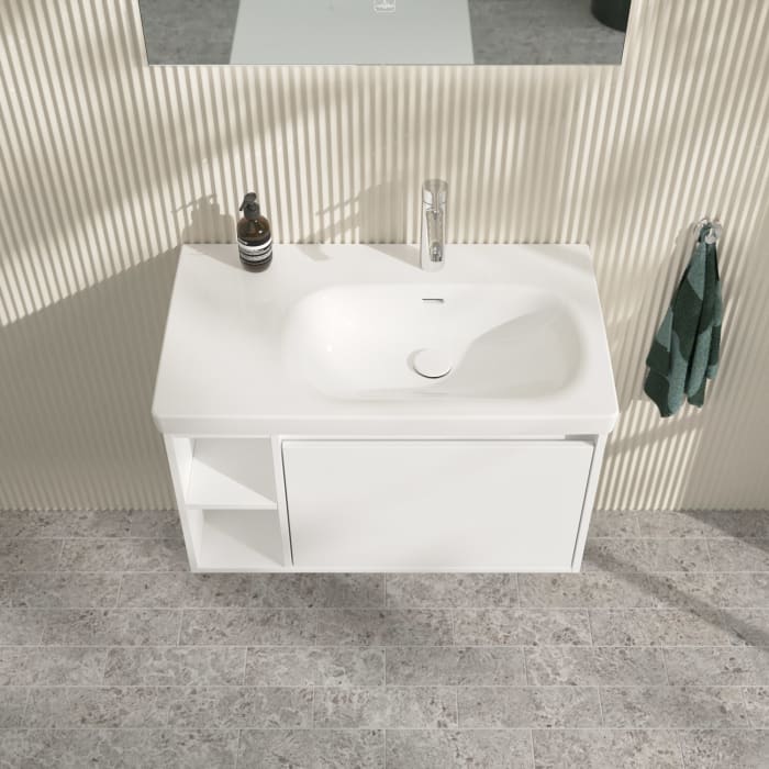 Villeroy & Boch Skyla Waschtischunterschrank 77,2 x 43,6 cm, 1 Auszug, Stauraum links