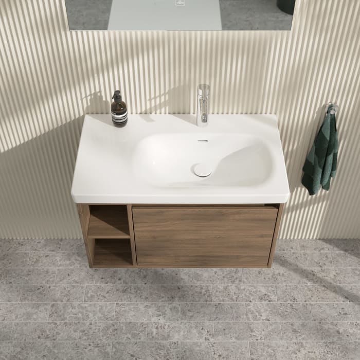 Villeroy & Boch Skyla Waschtischunterschrank 77,2 x 43,6 cm, 1 Auszug, Stauraum links