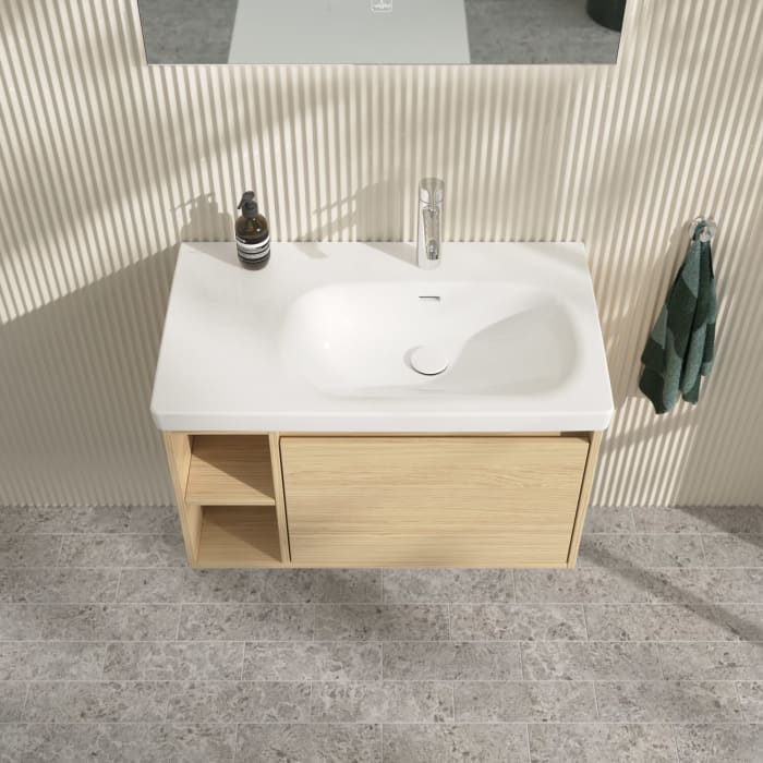 Villeroy & Boch Skyla Waschtischunterschrank 77,2 x 43,6 cm, 1 Auszug, Stauraum links