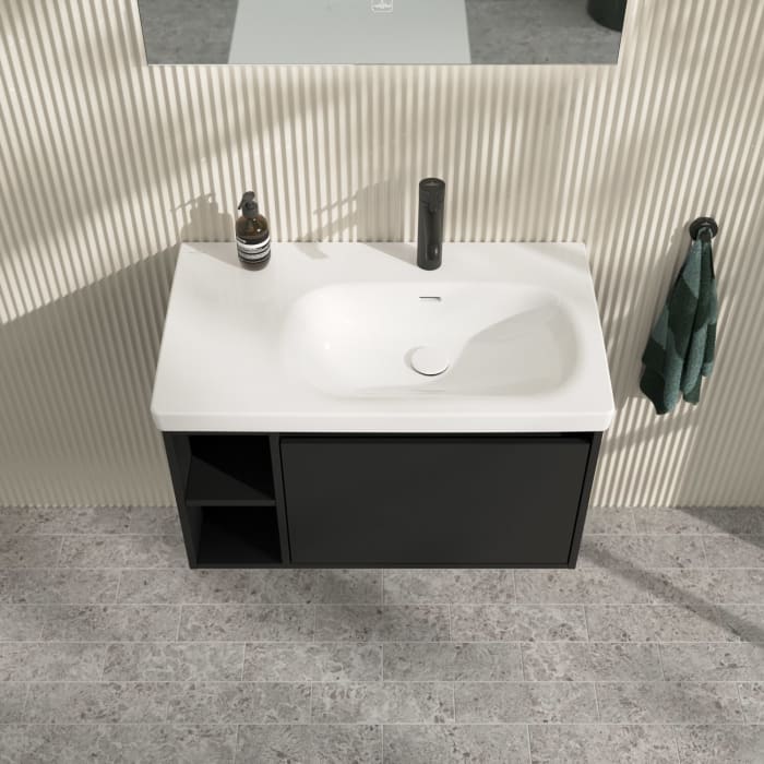 Villeroy & Boch Skyla Waschtischunterschrank 77,2 x 43,6 cm, 1 Auszug, Stauraum links