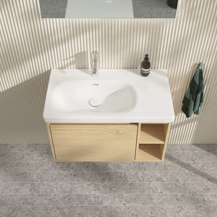 Villeroy & Boch Skyla Waschtischunterschrank 77,2 x 43,6 cm, 1 Auszug, Stauraum rechts