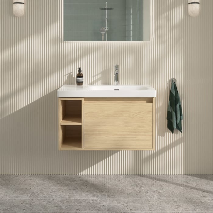 Villeroy & Boch Skyla Waschtischunterschrank 77,2 x 43,6 cm, 1 Auszug, Stauraum links