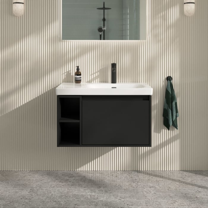 Villeroy & Boch Skyla Waschtischunterschrank 77,2 x 43,6 cm, 1 Auszug, Stauraum links
