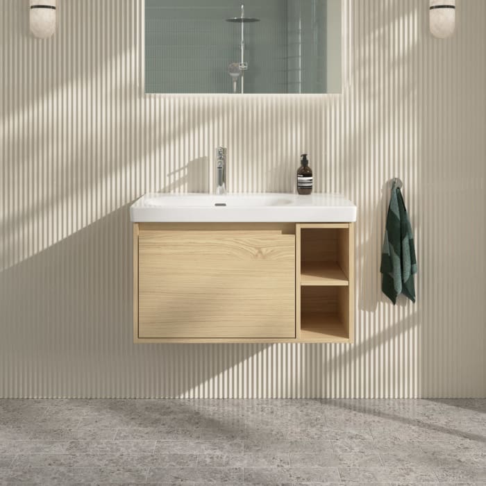 Villeroy & Boch Skyla Waschtischunterschrank 77,2 x 43,6 cm, 1 Auszug, Stauraum rechts