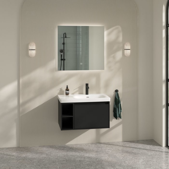 Villeroy & Boch Skyla Waschtischunterschrank 77,2 x 43,6 cm, 1 Auszug, Stauraum links