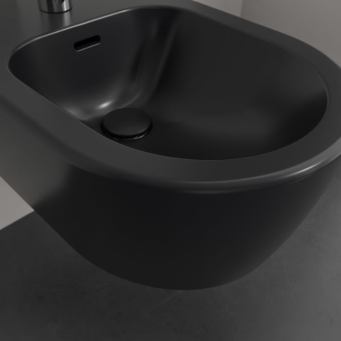 Villeroy & Boch Skyla Bidet wandhängend, 37 x 53 cm mit CeramicPlus