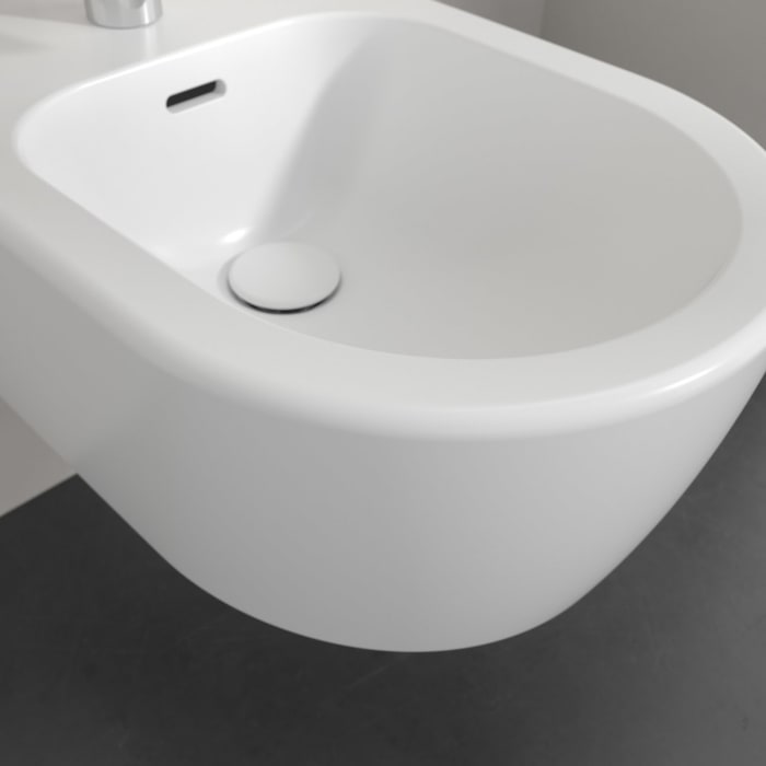 Villeroy & Boch Skyla Bidet wandhängend, 37 x 53 cm mit CeramicPlus