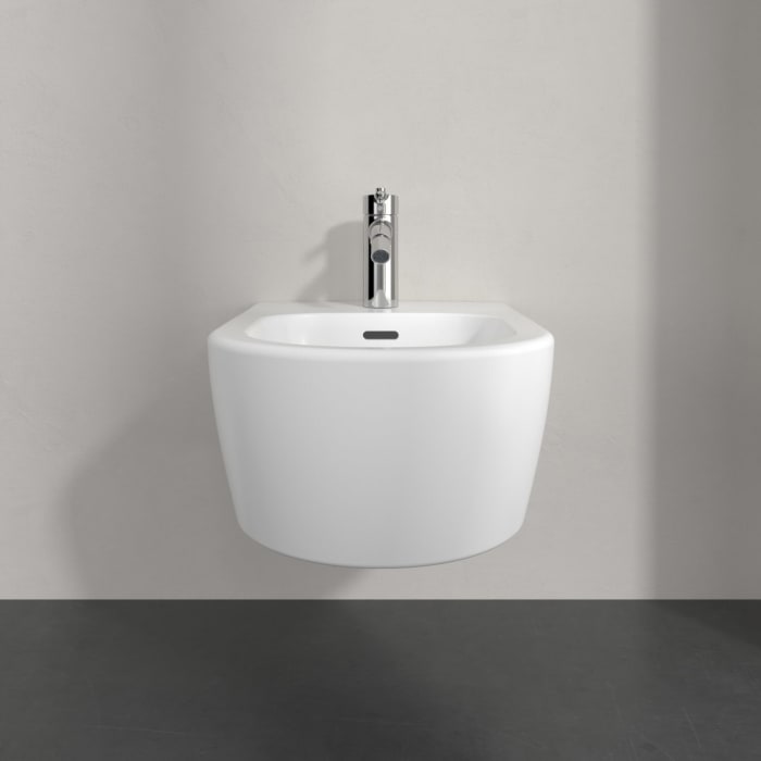 Villeroy & Boch Skyla Bidet wandhängend, 37 x 53 cm mit CeramicPlus