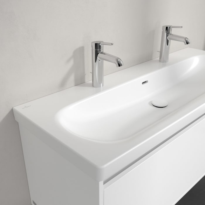 Villeroy & Boch Skyla Doppel-Schrankwaschtisch 120 x 46 cm, mit Überlauf