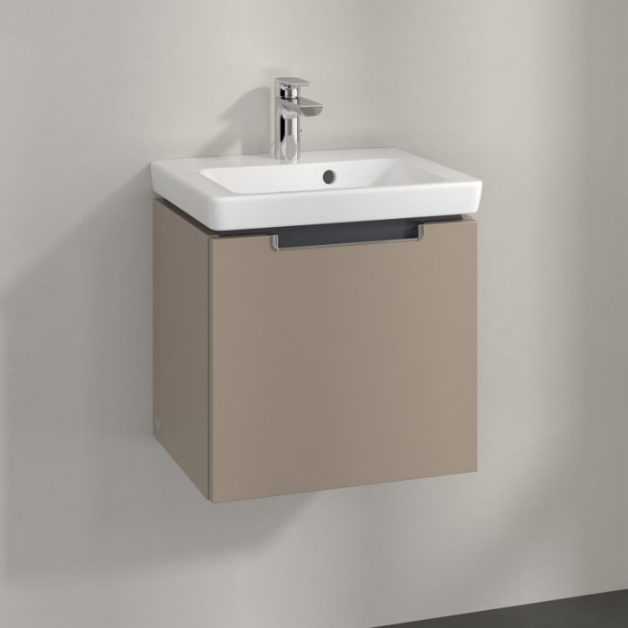 Villeroy & Boch Subway 2.0 Waschtischunterschrank 44 cm, Griff chromfarbig glänzend, 1 Auszug