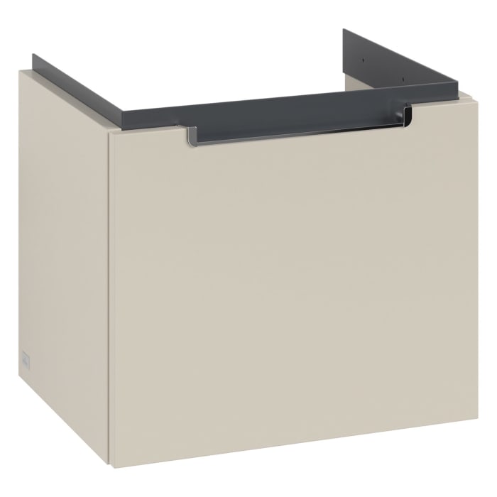 Villeroy & Boch Subway 2.0 Waschtischunterschrank 48,5 cm, Griff chromfarbig glänzend, 1 Auszug