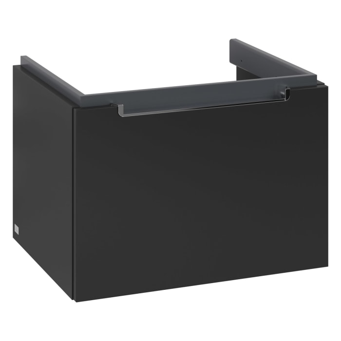 Villeroy & Boch Subway 2.0 Waschtischunterschrank 58,7 cm, Griff chromfarbig glänzend, 1 Auszug