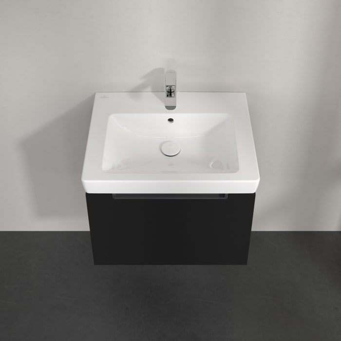 Villeroy & Boch Subway 2.0 Waschtischunterschrank 58,7 cm, Griff chromfarbig glänzend, 1 Auszug