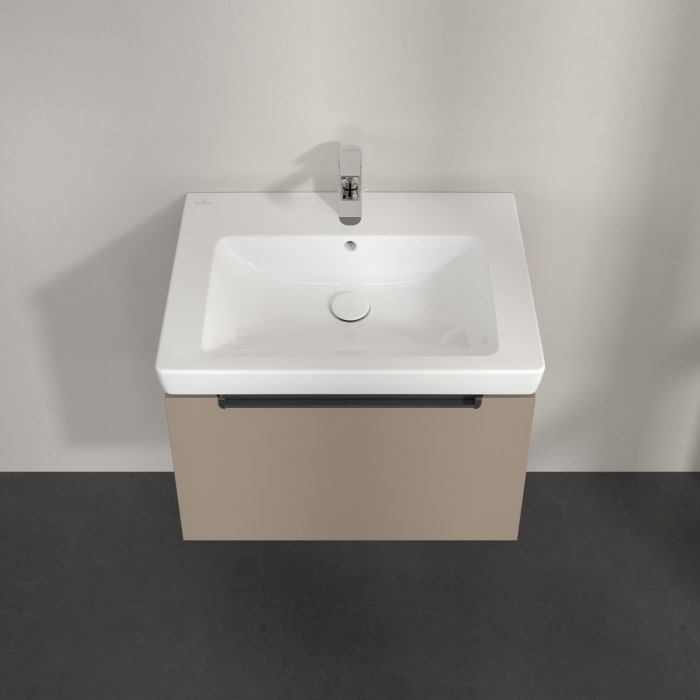 Villeroy & Boch Subway 2.0 Waschtischunterschrank 63,7 cm, Griff chromfarbig glänzend, 1 Auszug