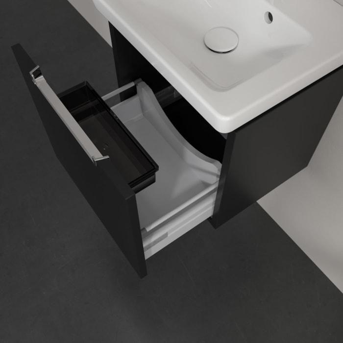 Villeroy & Boch Subway 2.0 Waschtischunterschrank 44 cm, Griff chromfarbig glänzend, 1 Auszug