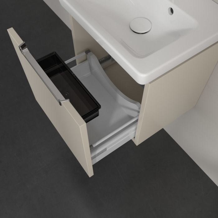 Villeroy & Boch Subway 2.0 Waschtischunterschrank 44 cm, Griff chromfarbig glänzend, 1 Auszug