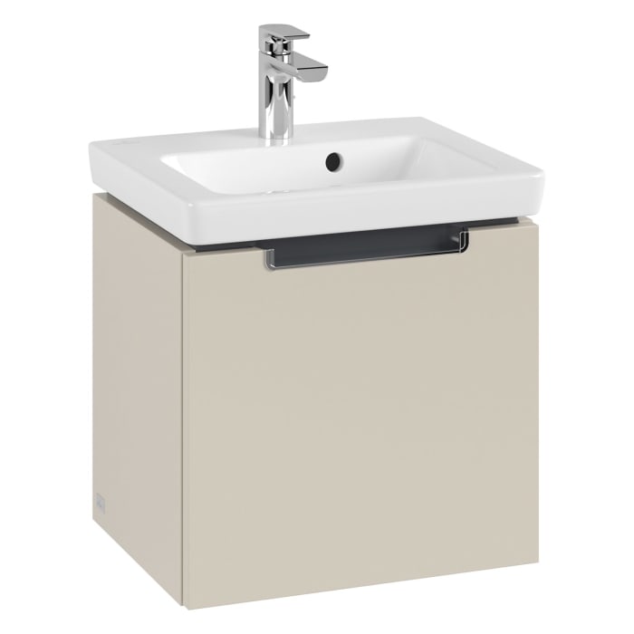 Villeroy & Boch Subway 2.0 Waschtischunterschrank 44 cm, Griff chromfarbig glänzend, 1 Auszug