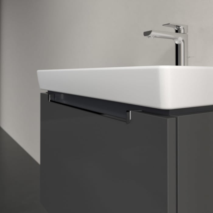 Villeroy & Boch Subway 2.0 Waschtischunterschrank 63,7 cm, Griff chromfarbig glänzend, 1 Auszug