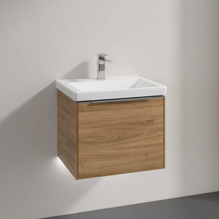 Villeroy & Boch Subway 3.0 Badmöbel-Set 55 cm mit Beleuchtung, 1 Auszug