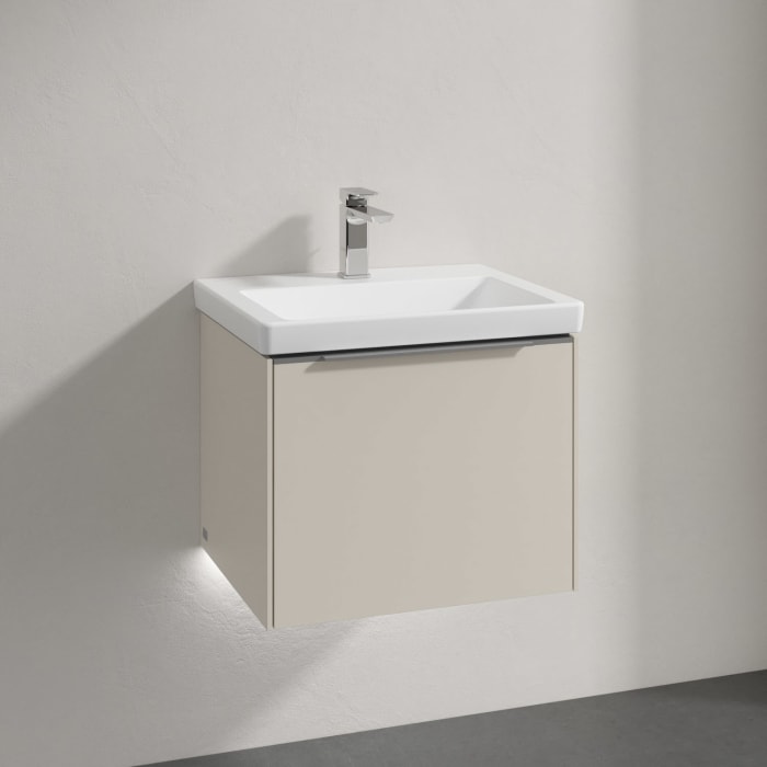 Villeroy & Boch Subway 3.0 Badmöbel-Set 55 cm mit Beleuchtung, 1 Auszug