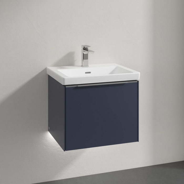 Villeroy & Boch Subway 3.0 Badmöbel-Set 55 cm mit Beleuchtung, 1 Auszug